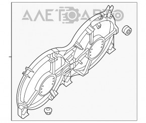 Difuzorul carcasei radiatorului asamblat Nissan Murano z52 15- nou TYC Taiwan