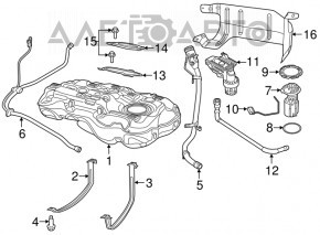 Rezervorul de combustibil al Jeep Renegade 15-