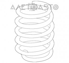 Arcul de suspensie față stânga Fiat 500X 16-18 FWD