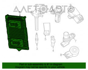 Modulul ECU al motorului Jeep Compass 17- 2.4