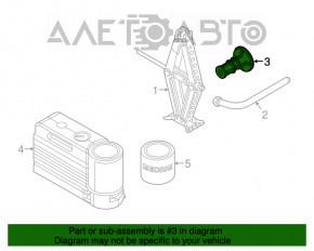 Suport roată de rezervă Fiat 500X 16-