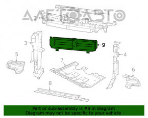 Жалюзи дефлектор радиатора Jeep Cherokee KL 19-