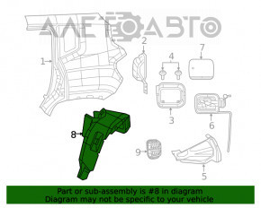 Aripa spate dreapta Jeep Renegade 15-