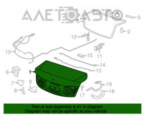 Крышка багажника Acura ILX 13-18