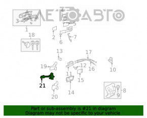 Ограничитель двери задней правой Toyota Sequoia 08-16