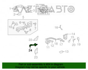 Limitatorul ușii din față stânga Toyota Prius 30 10-15