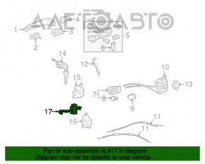 Limitatorul ușii din față stânga Toyota Sienna 11-20