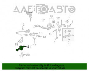 Limitatorul ușii față stânga Toyota Solara 2.4 04-08