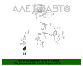 Buclele ușii din față dreapta de jos pentru Lexus GX470 03-09.