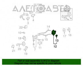 Blocare ușă spate stânga Lexus GS300 GS350 GS430 GS450h 06-11