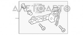 Mecanismul manetei ușii din spate stânga pentru Toyota Highlander 14-19