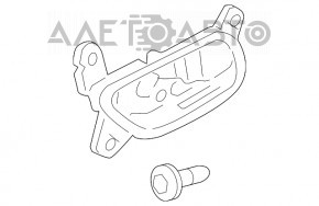 Mânerul ușii interioare din spate stânga pentru Lexus GS300 GS350 GS430 GS450h 06-11, negru