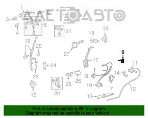 Blocare ușă spate stânga spate Toyota Sienna 04-10