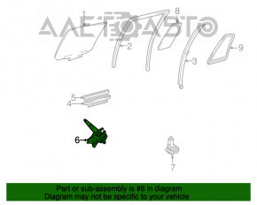 Geam electric cu motor spate stânga Toyota Highlander 01-07