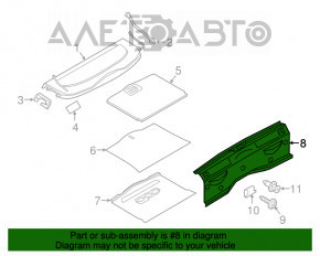 Capacul portbagajului pentru Fiat 500X 16 este uzat, are zgârieturi.