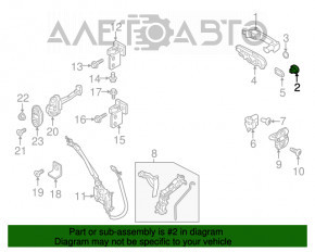 Manerul exterior de blocare a ușii din față dreapta Fiat 500X 16- keyless