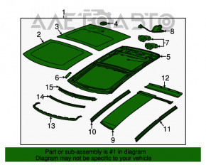 Panorama asamblată pentru Fiat 500L 14- fără perdea