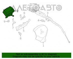 Airbag-ul de pasager din bordul Mitsubishi Eclipse Cross 18-