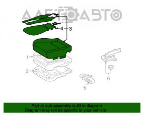 Scaunul șoferului pentru Lexus LS460 LS600h 07-09 fără airbag, piele neagră.