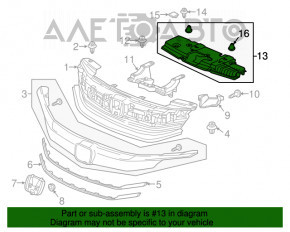 Husa televizor Honda Accord 16-17 nou OEM original