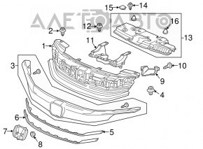 Husa televizor Honda Accord 16-17 nou OEM original