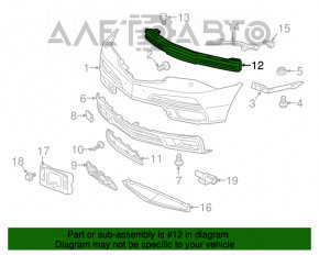 Amplificatorul de bara fata pentru Acura MDX 07-13