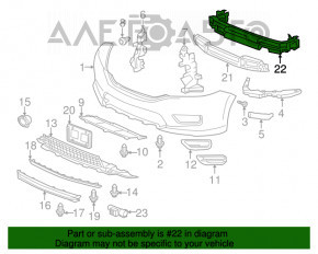 Amplificatorul de bara fata pentru Honda Accord 13-17