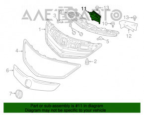 Bara de noroi din față dreapta Acura ILX 13-15 pre-restilizare