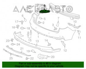 Suportul pentru bara spate dreapta Acura MDX 14-20