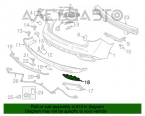 Rama reflectorului spate stânga pentru Acura MDX 14-16 pre-restilizare