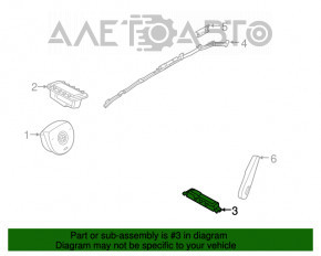 Airbag-ul de genunchi pentru pasagerul din dreapta al BMW 3 F30 12-18