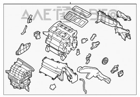 Arzătorul complet pentru Subaru Impreza 17- GK fără controlul climatic