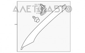 Capacul suportului frontal dreapta superioara Mitsubishi Eclipse Cross 18- gri