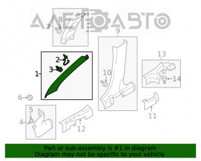 Capacul suportului frontal dreapta superioara Mitsubishi Eclipse Cross 18- gri