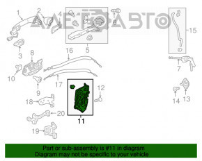 Замок двери передней правой Honda HR-V 16-22