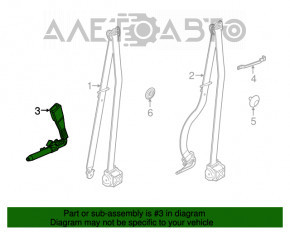 Tensorul curelei din față dreapta BMW X5 X6 E70 E71 07-13