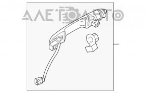 Mânerul ușii exterioare din față dreapta pentru Honda HR-V 16-22 fără cheie