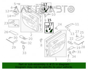 Capac oglindă interioară dreapta Mitsubishi Eclipse Cross 18-