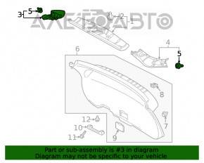 Capacul portbagajului dreapta Mitsubishi Eclipse Cross 18-