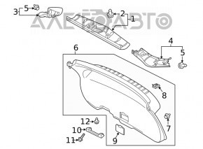 Capacul portbagajului dreapta Mitsubishi Eclipse Cross 18-