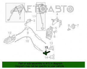 Limitatorul ușii din fața dreapta a Honda HR-V 16-22