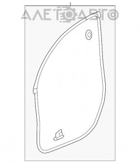 Garnitură de ușă față stângă Acura MDX 14-20