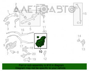 Замок двери задней правой Honda HR-V 16-22