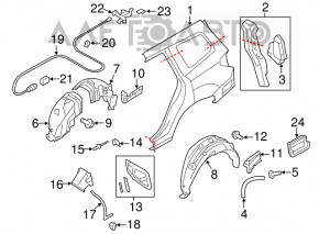 Grila de ventilatie stanga Subaru Forester 08-13 SH