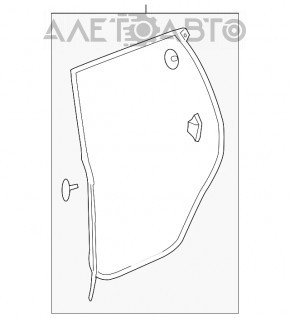 Уплотнитель двери задней правой Acura MDX 14-20