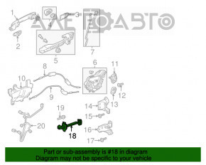 Limitatorul ușii din spate dreapta pentru Honda CRV 17-22