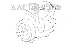 Радиатор кондиционера конденсер Subaru Forester 08-13 SH мятый