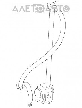 Centura de siguranță pentru pasagerii Toyota Sequoia 08-16, culoare bej