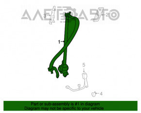 Centura de siguranță pentru pasageri Lexus GX470 03-09 gri