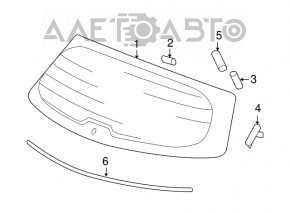 Geam spate portbagaj Acura MDX 07-13